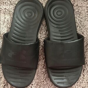 Under Armour Black Slide Sandals